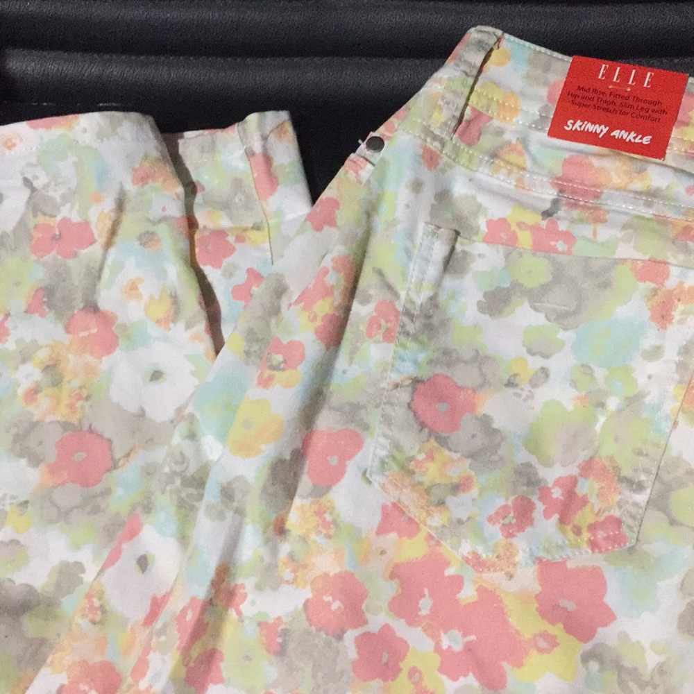 Floral skinny jean